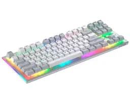 Клавиатура игровая механическая HATOR HTK-561ENG US Layout White Gravity TKL Orange - мініатюра 3