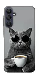 Чохол Demsky Grey cat coffee для Samsung Galaxy A25 5G