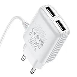 Адаптер HOCO Type-C cable Real power C82A |2USB, 2.4A| - мініатюра 2