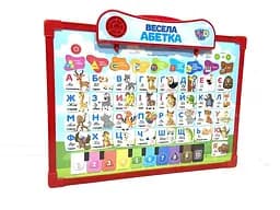 Інтерактивна дошка "Абетка" Limo Toy SK 0020 двухстороння Укр Червоний