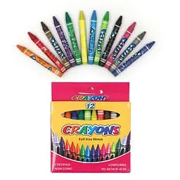 Мел восковой Crayons, 12 цветов, 0.9 мм