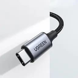 Кабель Ugreen Mini Jack 3.5mm to USB Type C CM450 DAC-чіп 1м Black (25108) - мініатюра 3