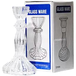 Свічник Crystal Big Passion скляний 15 см (83241011-3)