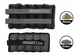 Обтяжувачі для ніг та рук з металом EasyFit Metal 2,5 кг (пара) - мініатюра 4
