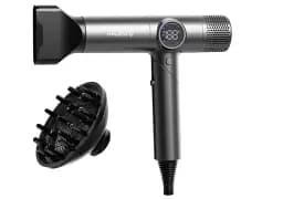 Фен Ardesto HD-Y1000ST, Silver, 1600W, 2 скорости, 4 температурных режима, концентратор, диффузор, защита от перегрева, цветной LED дисплей, складная ручка