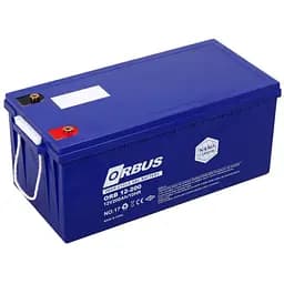 Аккумуляторная батарея ORBUS CG12200 GEL 12 V 200 Ah (522 х 238 х 222) Blue 62 kg Q1/24