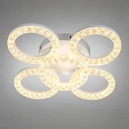 Стельова LED-люстра кільця Diasha MX4770/4+1S WH Ø 50 см, 73 W