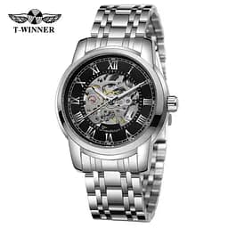 Forsining 8250 Silver-Black Steel