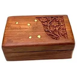 Шкатулка розовое дерево 15х6х10 см