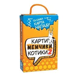 Настільна гра Strateg Карти мемчики та котики 2 розважальна укр 30927 - мініатюра 2