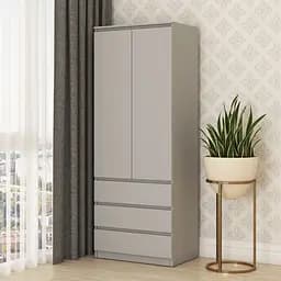 Шкаф распашной с ящиками MebelStar Нео 2Д3Ш 80x50x210 см Серая мышка (MBS-1115)