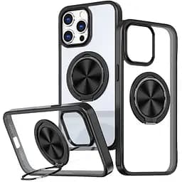 Чохол Epik TPU+PC Metal Ring with MagSafe для Apple iPhone 13 Pro Max 6.7/12 Pro Max 6.7 Чорний