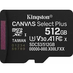 Карта пам'яті 512GB microSDXC Canvas Select Plus G en3 150R A1 Single Pack w/o ADP SDCS3/512GBSP