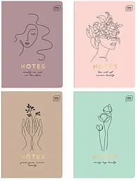 Набор тетрадей Interdruk Stylove клетка A5 60 листов 4 шт. (298928-4)