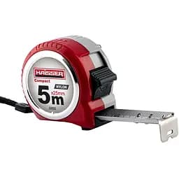 Рулетка вимірювальна Haisser Compact 5 м x 25 мм 2 стопа (107225)