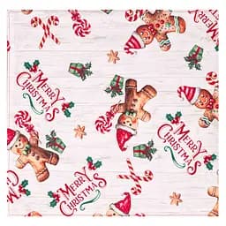 Раннер Ardesto Christmas Gingerbread 33х137см, 100% полиэстер, красный (ART01HCG)