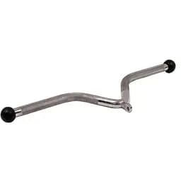 Ручка для верхньої тяги York Fitness V-подібна багатофункціональна з гумовими наконечниками, хром