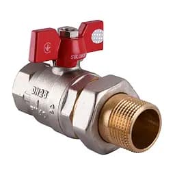 Кран кульовий прямий з американкою Solomon 1″ посилений 0021042