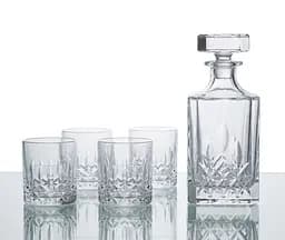 Набір для напоїв Elisey Crystal Harmony скляний графін 750мл та 6 склянок 320мл (9196-002)