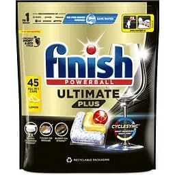 Засіб для миття посуду Finish Ultimate Plus All in 1 Лимон 45 таблеток