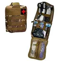 Аптечка Індивідуальна першої допомоги IFAK Individual Kit (з турнікетом CAT 7) камуфляж