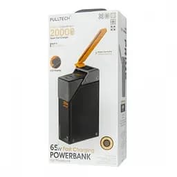 Зовнішній акумулятор Power bank FULLTECH FP43 20000 mAh PD65W батарея швидке заряджання Чорний - мініатюра 3