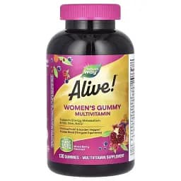 Мультивитамины для женщин Nature's Way Alive! Women's Gummy Multivitamin вкус ягод 130 жевательных конфет
