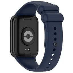 Силіконовий ремінець для фітнес браслетів Xiaomi Mi Band 8 Pro/9 Pro Redmi Watch 4/5, Silicone, midnight blue, зі зручною застібкою, на фітнес трекер та смарт годинник, ArmorStandart (ARM73968) - мініатюра 2