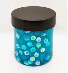 Кристальный слайм Бусины, перламутровый изумрудный, 125 г