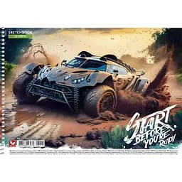 Альбом для малювання Школярик Авто 30 аркушів в асортименті (PB-SC-030-80183)