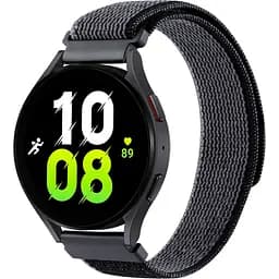 Ремінець для Samsung Galaxy Watch 4 Classic 46mm - чорно-жовтогарячий Watchbands NormalCloth ширина кріплення 20мм нейлоновий (W21-2WB12883298)