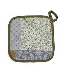 Прихватка Прованс Печворк Какао, 20х20 см, сірий (12399)