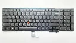 Клавіатура для ноутбуків Lenovo ThinkPad E531, E540, T540 чорна з чорною рамкою з ТП RU/US