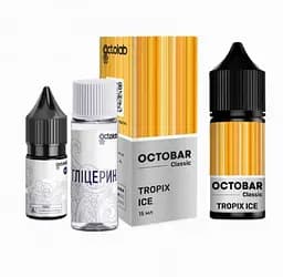 Набір компонентів для самозамісу сольової заправки Octobar Classic 30мл Tropix Ice Манго Ананас Айс, 0-50 мг (18297)