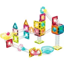Конструктор магнитный Picasso Tiles Mini Diamond Marble Run Track Set 60 деталей (PTMG60)