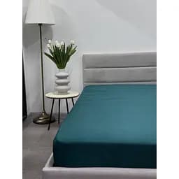 Простирадло на резинці Ecotton Dark Green Полісатин 200х140 см (24576) - мініатюра 3