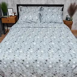 Підковдра Moon&Star Бязь Gold Люкс Silver Stars Двоспальна 175x210 см - мініатюра 2
