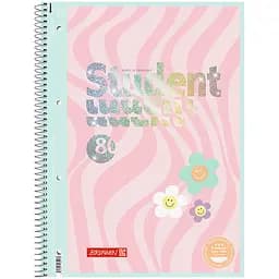 Колледж-блок Brunnen А4 Premium Happy Hippie клетка 80 листов (10-679 28 422)