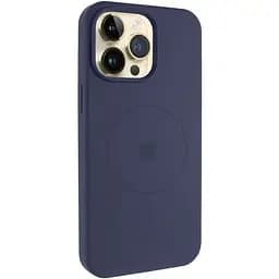 Чохол Epik Silicone Case Full Protective AA V2 with MagSafe для Apple iPhone 15 Pro 6.1 Темно-синій/Midnight blue