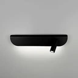 Бра праве в чорному корпусі із спотом та вимикачем 36х12 см Line F Арт. WJ029/2 R BK (правий)