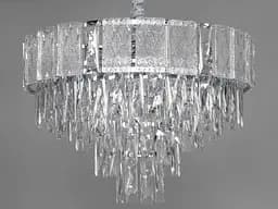 Заворожуюча новинка, срібна кришталева люстра на 9 ламп