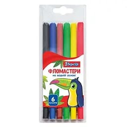 Фломастери 1 Вересня Zoo Land 6 кольорів