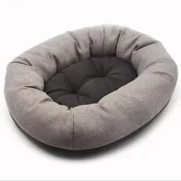 Лежак овальний для собак та котів Магнус Zoo-hunt коричневий №1 40х50х22 см