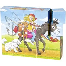 Кубики деревянные Goki Peggy Diggledey, 20 элементов (57738G)