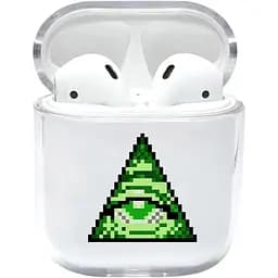 Прозорий силіконовий чохол Apple AirPods - Eye (KAP1143)