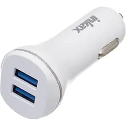 Автомобільний зарядний пристрій INKAX CD-12 Car charger + Micro cable 2USB 2.1A White - мініатюра 4