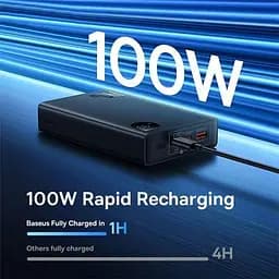 Батарея універсальна Baseus Adaman Metal Digital Display 24000mAh 140W, Black (P10021508113-00) (P10021507112-02 / P10021508113-00) - мініатюра 8