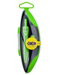 Циркуль Start Neon, у твердому футлярі, із запасним грифелем, салатовий, Kids Line