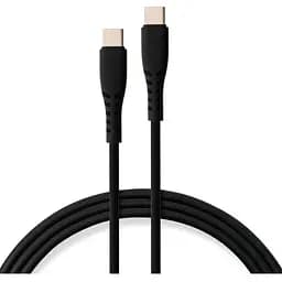 Дата кабель USB-C to USB-C 1.2m 100W Chip Silicon Black Vinga (VCDCCC21012SB)