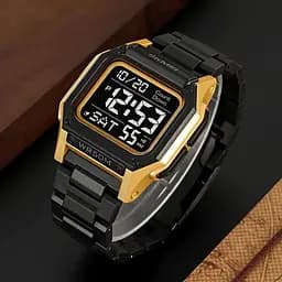 Наручний годинник чоловічий 2264BKGDBK Black-Gold-Black Skmei acs0030090 - мініатюра 5